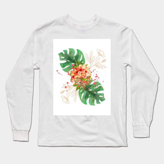 Flower print Long Sleeve T-Shirt by TheBitterOrange